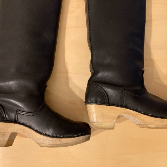 RARE MINT No. 6 Tall Moto Clog boots  SIZE 39 - Picture 7 of 10
